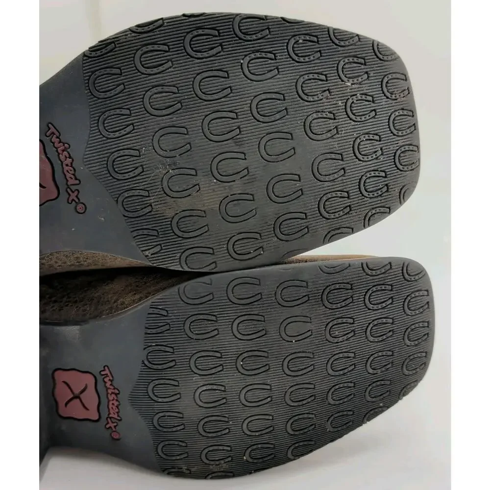 Twisted X Youth Top Hand Western Cowboy Boots YTH0001 Elephant Print Size 4M